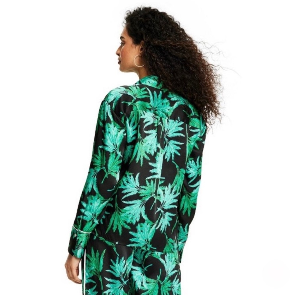 Fe Noel Target Feathered Palm Print Long Sleeve B… - image 4